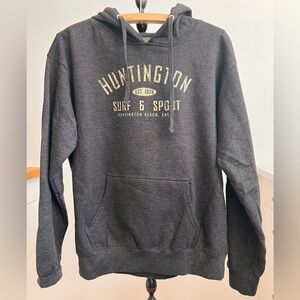 Huntington Beach Charcoal Gray Hoodie